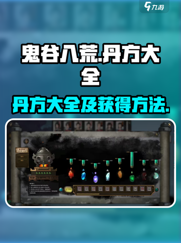 鬼谷八荒🔥丹方大全及获取方法大公开！截图1