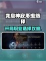 龙息神寂开局职业怎么选介绍