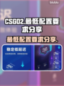 CSGO2最低配置🔥不看后悔！🎮