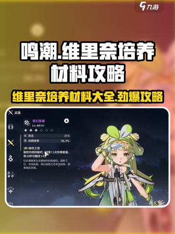 鸣潮🔥维里奈培养材料大公开！快速养成攻略🎉截图1