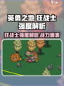 英勇之地狂战士强度怎么样介绍