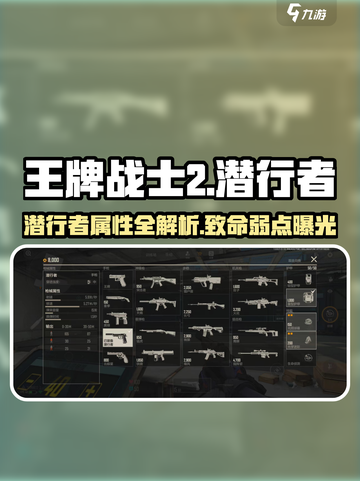《王牌战士2潜行者属性大揭秘！🎮》截图1