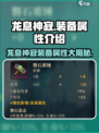 龙息神寂装备属性有哪些介绍