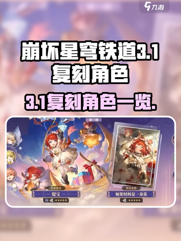 崩坏星穹铁道3.1复刻角色有哪些介绍截图1