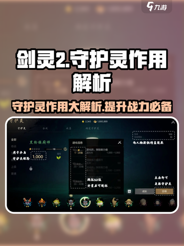 剑灵2守护灵作用大起底！💥游戏党必看🔥截图1