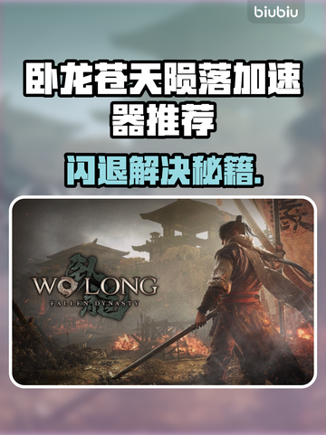 💥《卧龙苍天陨落》闪退？用这个加速器秒解决！🚀截图1