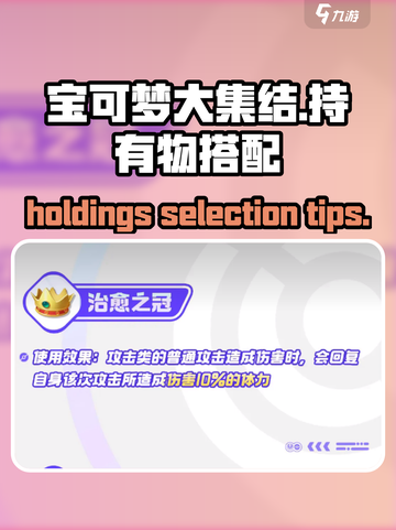 宝可梦大集结持有物搭配介绍截图1