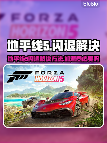 💥地平线5闪退？加速器必备！🎮截图1