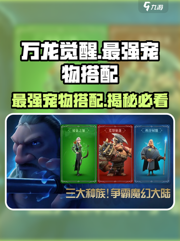 万龙觉醒🔥最强宠物搭配攻略来了！快来看看谁是王者ペット截图1