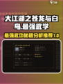 大江湖之苍龙与白鸟最强武功秘籍分析介绍