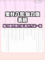 鬼谷八荒✨魅力值表格大揭秘！玩家必看🔥