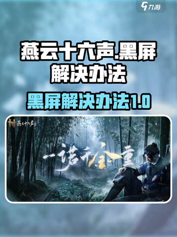 燕云十六声黑屏怎么办介绍截图1