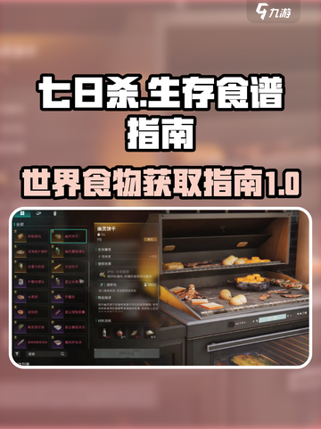 《七日世界》食谱大全🔥食物获取指南🎮截图1