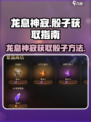 龙息神寂⚡骰子获取秘籍！玩家必看🔥