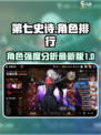 第七史诗角色排行介绍