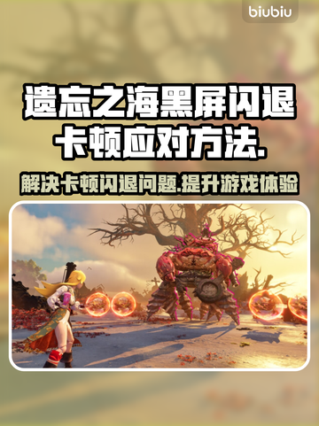 遗忘之海黑屏闪退？卡顿延迟丢包解决方案⚡截图1
