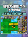 植物大战僵尸杂交版55关🔥通关秘籍💎