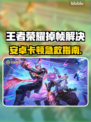🎮王者荣耀安卓掉帧？一招解决卡顿问题！