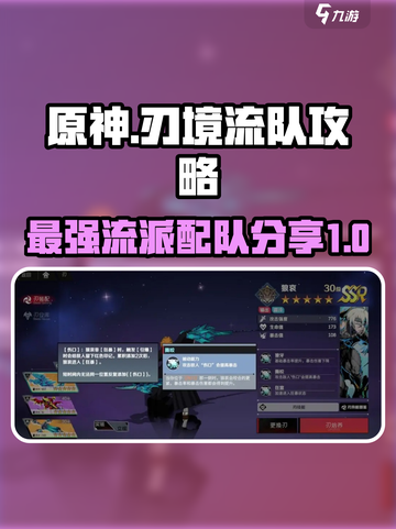 原神：刃境流队🔥最强配队攻略分享！💥截图1