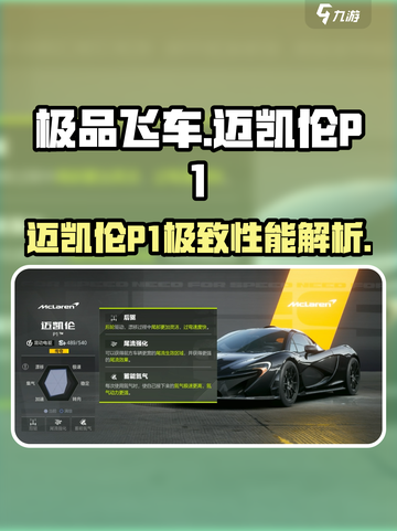 极品飞车集结迈凯伦P1评测！🔥速度与激情必备！🚀截图1