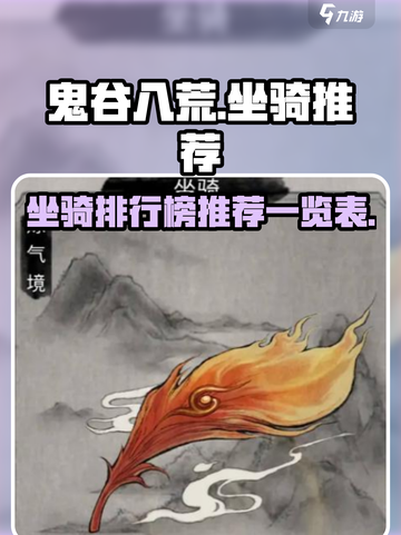 鬼谷八荒🔥最强坐骑排行✨手游党必看！截图1