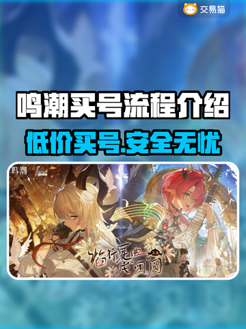 鸣潮买号流程🔥专业游戏交易平台推荐🎮截图1
