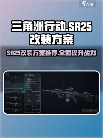 三角洲行动🔥SR25最强改装方案🌟部件一览截图1