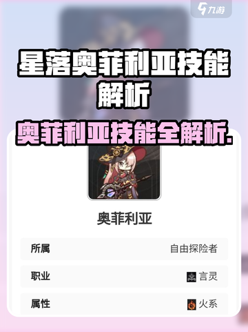 《星落奥菲利亚技能曝光！✨》截图1