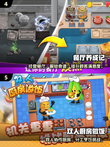 🔥情侣必玩！双人联机做饭游戏TOP榜💥🍳🎮截图3