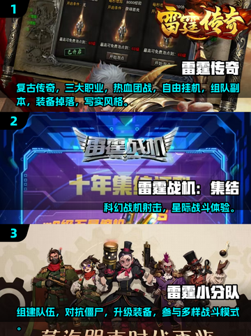 🔥2025雷霆手游TOP榜💥经典神作全汇总🎮截图2