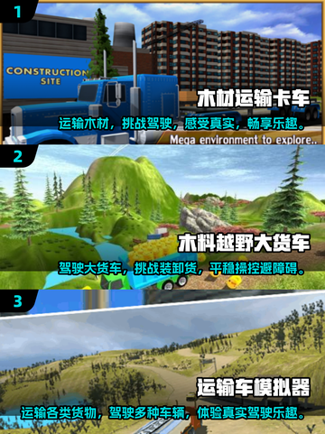 🔥2025越野卡车模拟器来了！运输木材超真实 Gameplay💡截图2