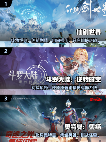 2025中手游爆款游戏推荐🔥这三款必玩！🎮💥截图2