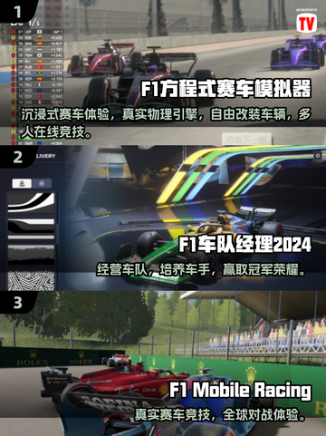 🔥2025最燃F1手游推荐！极速狂飙体验⚡截图2
