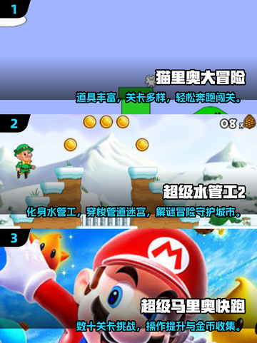🔥2025最像马里奥的游戏排行！🎮经典玩法TOP榜💥截图2