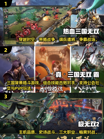 🔥2024必玩三国无双手游🔥有趣盘点！💥截图2