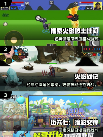 🔥日漫手游TOP榜！这5款火影像素游戏必玩💥🎮截图2