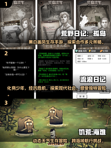 生存手游大揭秘🔥《黑白生存2025》位列榜首🎉截图2