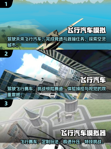 🔥2024必玩！最受欢迎的飞行汽车手游合集🚗🚀截图2