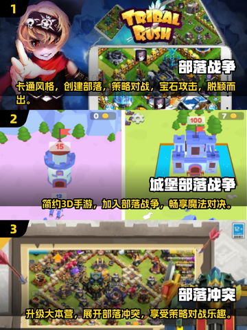 🔥2025必玩！经典部落战争手游排行榜🌟截图2