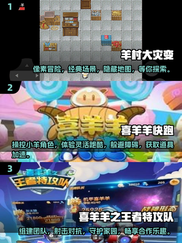 🔥2025年必玩的喜羊羊游戏推荐🎮截图2