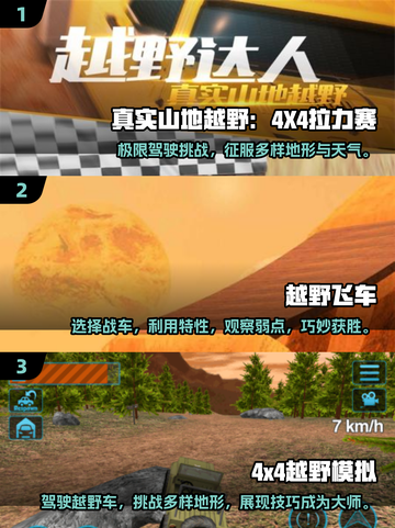 🔥2024必玩！超刺激4x4越野车游戏推荐🎮截图2