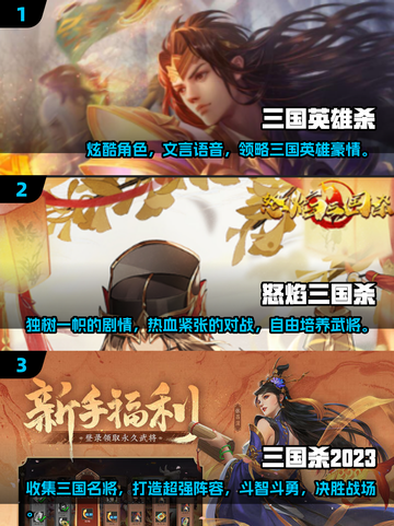 🔥2024年最🔥的三国杀小游戏TOP5✨等你来战！截图2