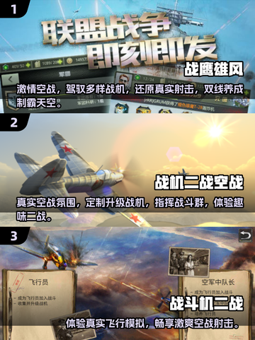 🔥2025必玩！TOP10二战飞机空战游戏排行✈截图2