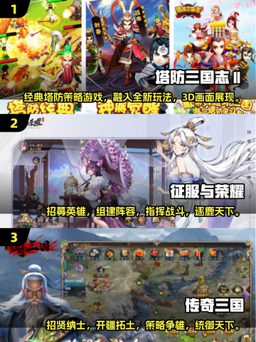 🔥2025必玩！经典三国塔防手游大全🎉截图2