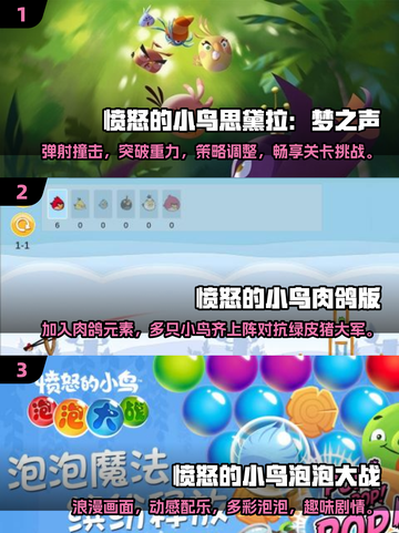 愤怒小鸟游戏合集🎉2024最🔥排行推荐，趣味无限！截图2