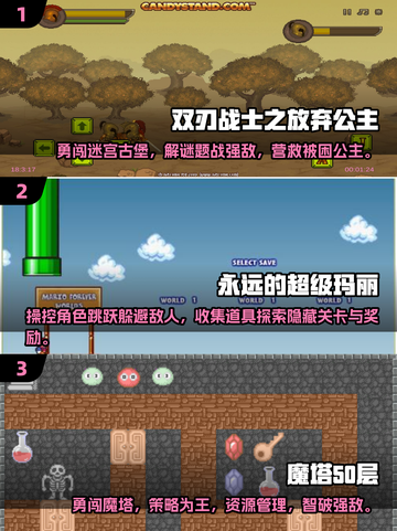 🔥经典游戏推荐｜勇士救公主Adventure✨截图2