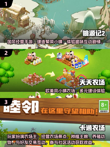 🐾治愈系小镇经营手游大汇总！2025必玩农场游戏推荐🌱截图2