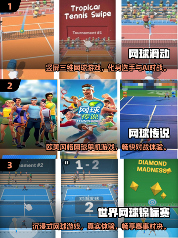 🎾2025最火单机网球游戏盘点！好玩到停不下来💥截图2
