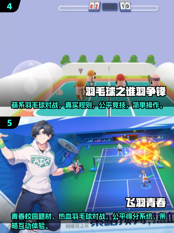 羽毛球爱好者必玩！🔥2025经典3D羽毛球游戏合集🎾截图3