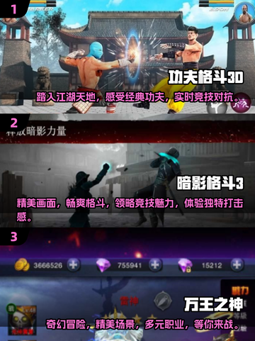 🔥2025必玩！顶级功夫格斗3D手游合集💥截图2